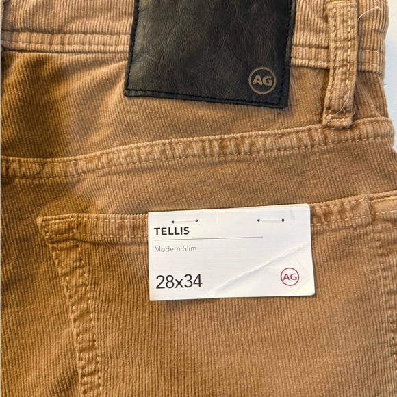 AG Adriano Goldschmied Tellis Modern Slim Corduroy Sulpher Light Truffle - Picture 6 of 13